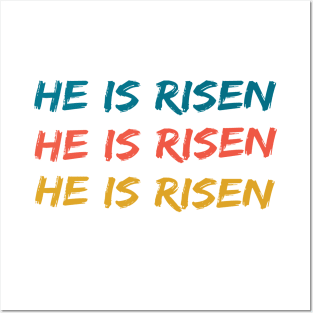 He Is Risen Cool Inspirational Easter Christian Posters and Art